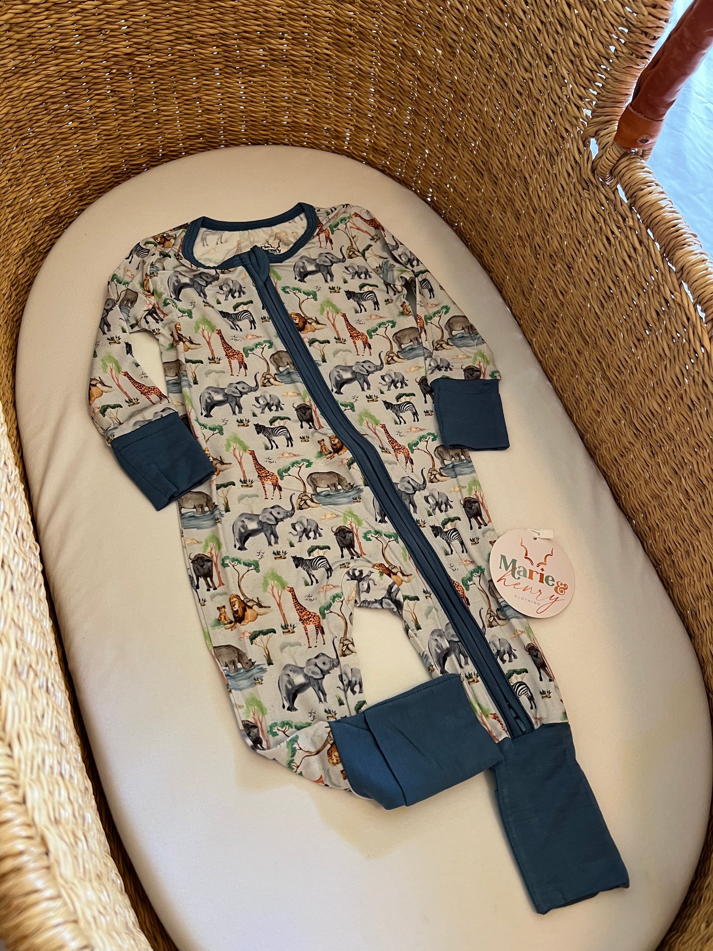 The Watering Hole Zip Romper