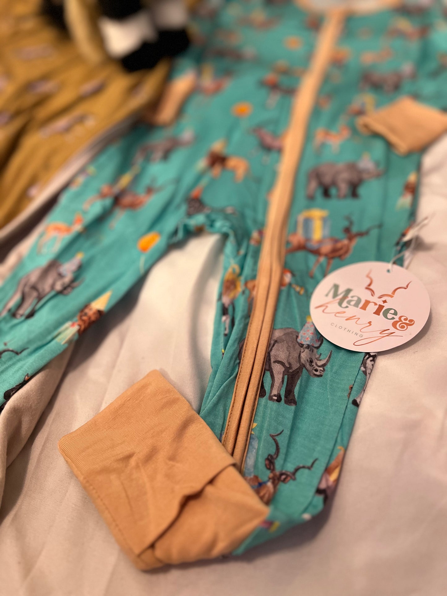Safari Party Zip Romper