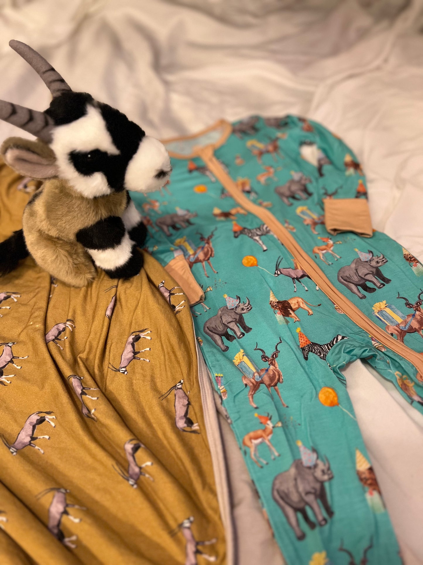 Safari Party Zip Romper