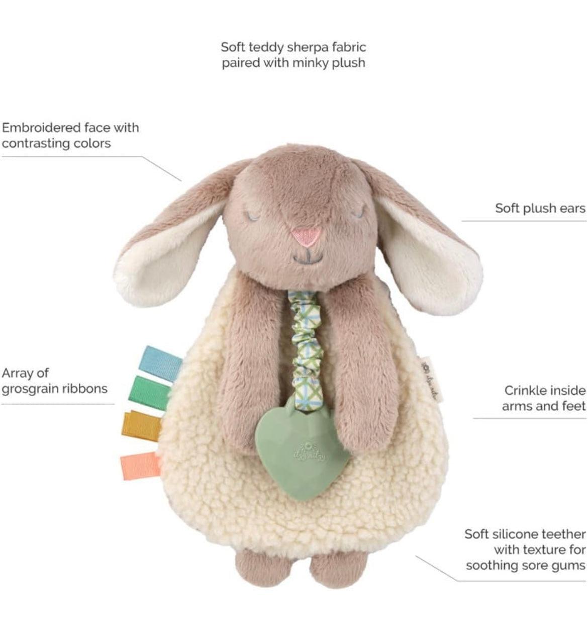 Bunny Lovey Plush & Teether